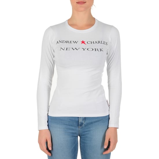Andrew Charles By Andy Hilfiger Womens LS T-Shirt TS602 031002 Phenix White