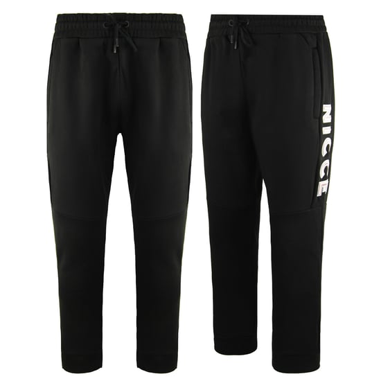 Nicce Stretch Waist Black Mens Truman Joggers 201 1 04 01 0001