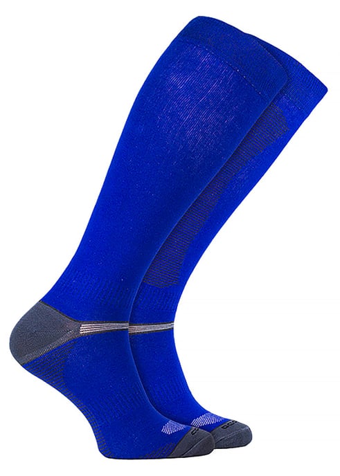 Bamboo Equestrian Socks | COMODO | Long Boot Horse Riding Socks | Knee High Bamboo Socks - Royal - Image 1