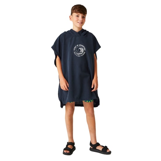 Regatta Childrens/Kids Spirit Of Adventure Hooded Towel (Navy)