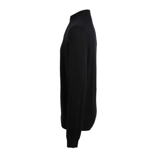 Premier Mens Zip Neck Sweatshirt (Black)