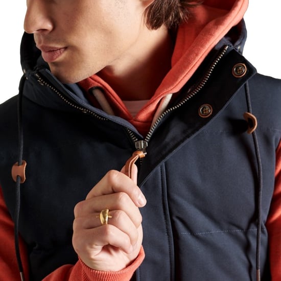 Superdry gewatteerd vest voor heren, klassiek marineblauw - Image 3