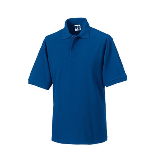 Russell Heren Ripple Collar & Manchet Poloshirt met korte mouwen (Helder Koninklijk) - Image 2