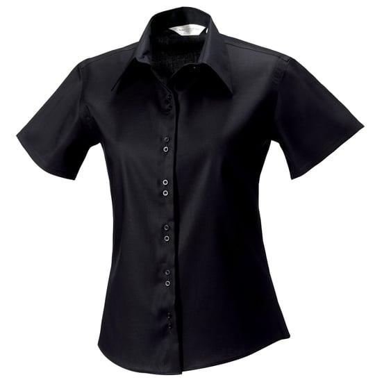 Russell Collectie Dames/Dames Korte Mouwen Ultiem Niet-Ijzershirt (Zwart) - Image 3