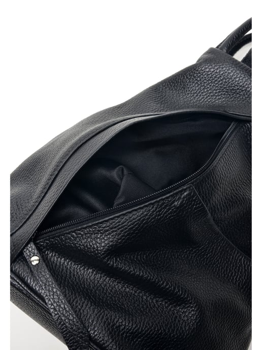 Carla Ferreri SS22 CF 1625 Black Leather Bag - Image 4