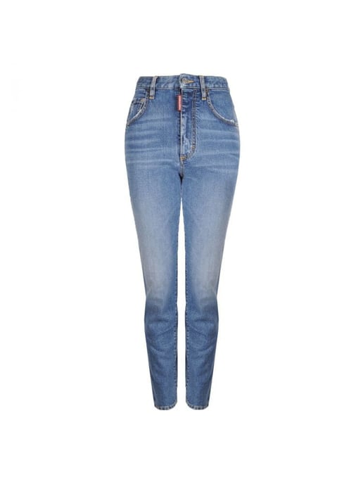 Dsquared2 Jeans Tight Cropped Woman's Blue - Image 1