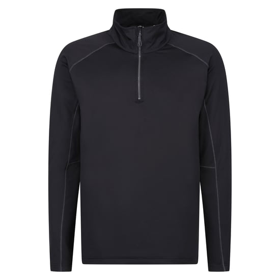 Regatta Mens Core Stretch Half Zip Midlayer (Black)