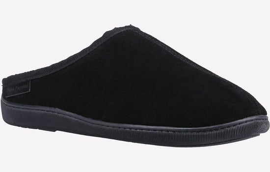 Hush Puppies Ashton Mockasin I Svart Mocka För Män - Image 2