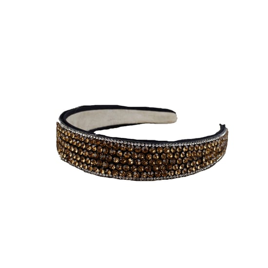 Satin Headband with Small Stone Embelishment