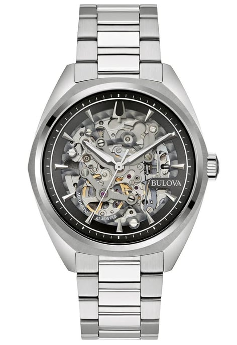 Bulova Surveyor Heren Zilver Watch 96A293 - Image 1