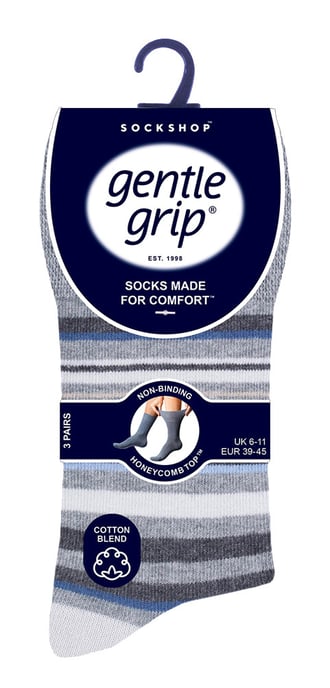 Gentle Grip - 6 par icke elastiska Gentle Grip-strumpor för herrar - SOMRJ581 - Image 2