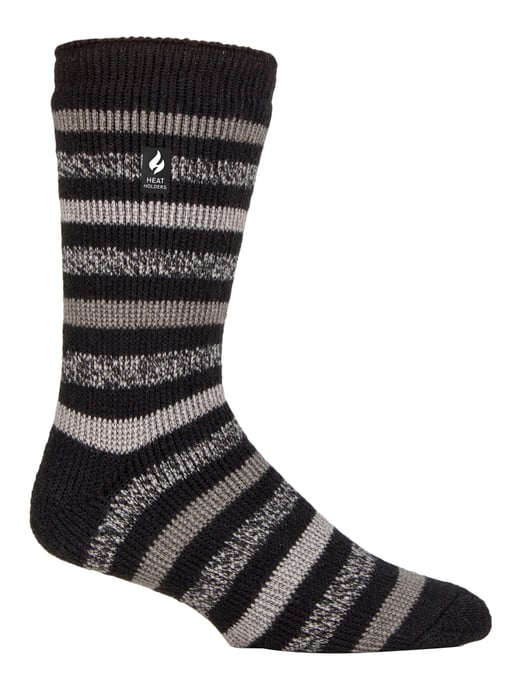Heat Holders - Mens Extra Thick Thermal Socks for Winter | Warm Fluffy Fleece Insulated Socks | Gifts for Men - Black (Dublin) - Image 1