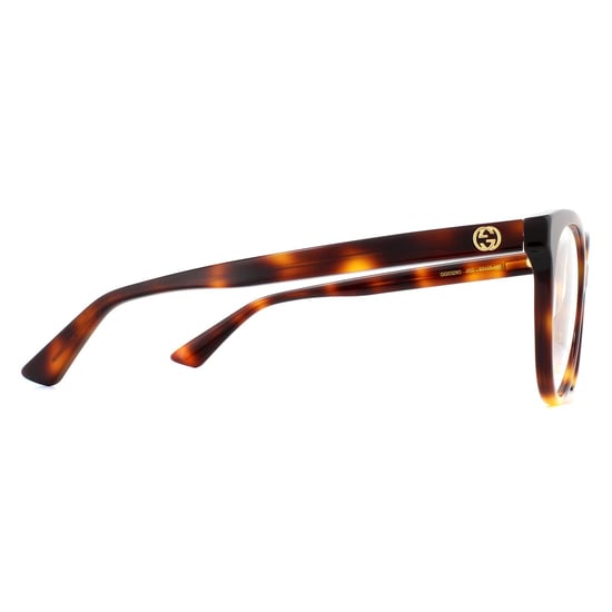 Gucci Round Light Havana Womens  Glasses Frames