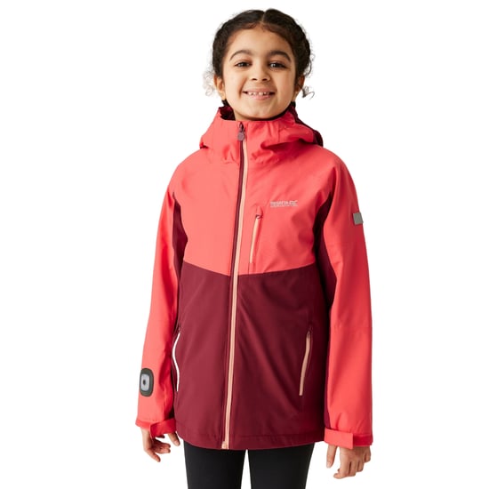 Regatta Girls Trekktain 3 in 1 Waterproof Jacket (Rumba Red/Red Sky)