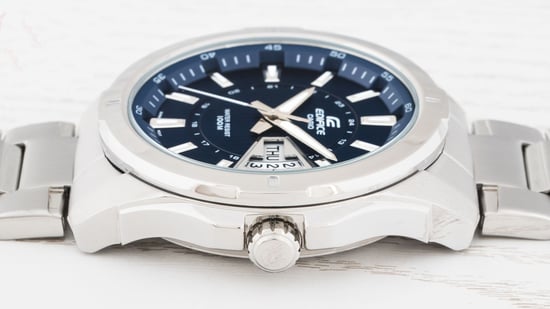 Casio Edifice Men's Silver Watch EF-129D-2AVEF - Image 3