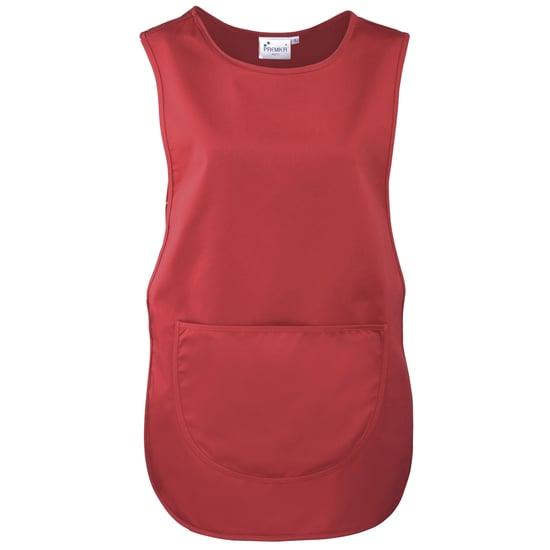 Premier Ladies/Womens Pocket Tabard (Pack of 2) (Red)