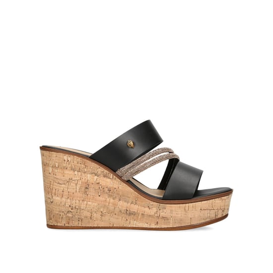 Kurt Geiger London Leather Kgl Strand Wedge Heels