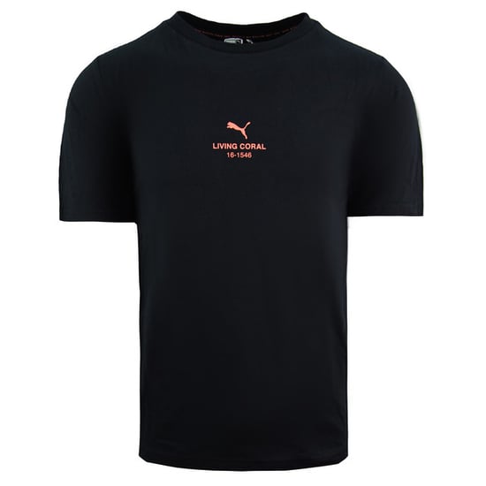 Puma x Pantone Tee Crew Neck Short Sleeve Black Womens Casual Top 579690 01