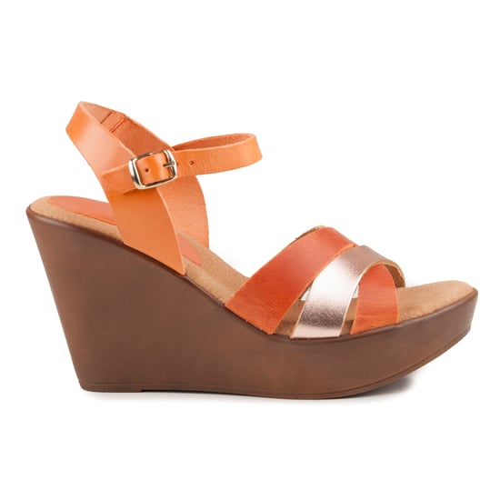 Confortable wedge sandal Montevita in Brown