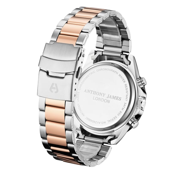 Hand Assembled Anthony James Limited Edition Chronometric Two Tone Watch