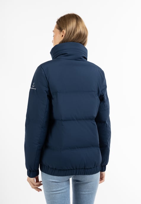 Dreimaster Winterjas met vulling Dames donker marine - Image 4