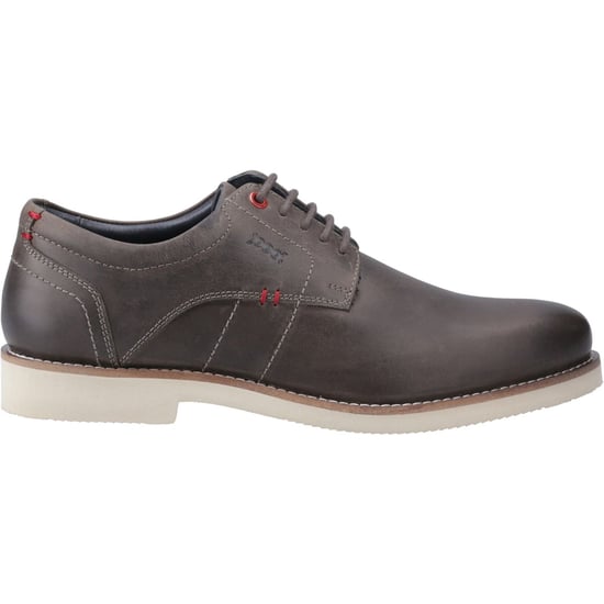 Pod Hampton Leer Herenschoenen Grijs Veterschoenen - Image 5