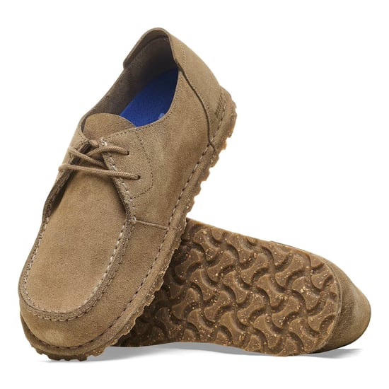 Birkenstock Utti Suede Heren Veterschoenen Taupe - Image 5