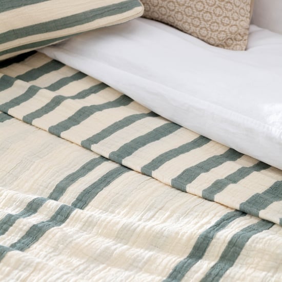 Yard Woven Stripe Cotton Bedspread - Image 4