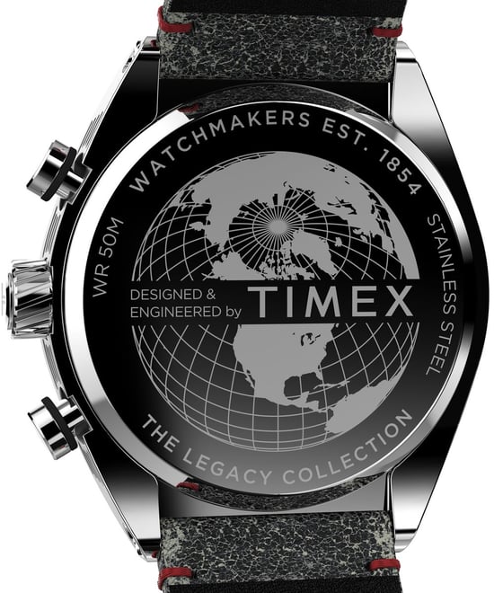 Timex Legacy Tonneau Chrono Heren Horloge Zwart TW2W50000 - Image 4