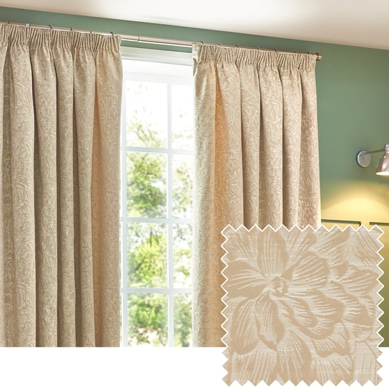Wylder Grantley Jacquard Pencil Pleat Curtains - Image 6