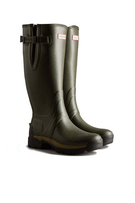 Hunter Balmoral Adj Tec Sole Tall Boot Dark Olive - Image 2