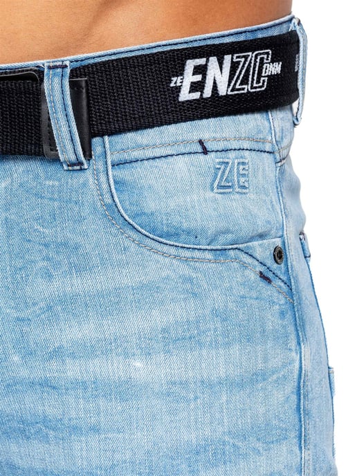 Enzo Denim Rechte Jeans Heren - Lichtblauw - Image 5