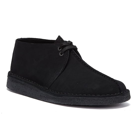 Clarks Originals Desert Trek Suede Mens Black Shoes - Image 2
