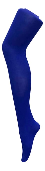 Dames 80 denier ondoorzichtige effen gekleurde panty's - Kobalt Blauw - Image 1