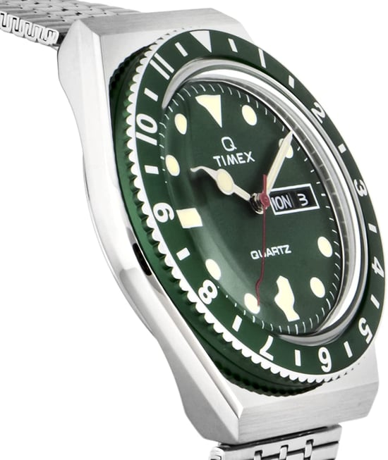 Timex Q Reissue Heren Horloge Zilverkleurig TW2U61700 - Image 3