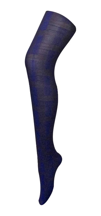 Sock Snob Dames80 denier ondoorzichtig patroon panty's - Skye Blauw - Image 1