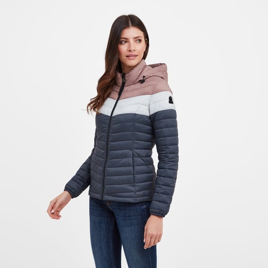 Garriston Women's Padded Jacket Washed Blue/Pink