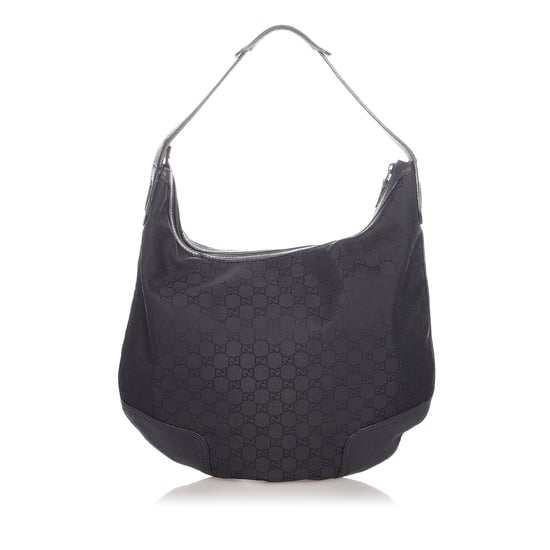 Vintage Gucci GG Canvas Princy Hobo Bag Black - Image 3