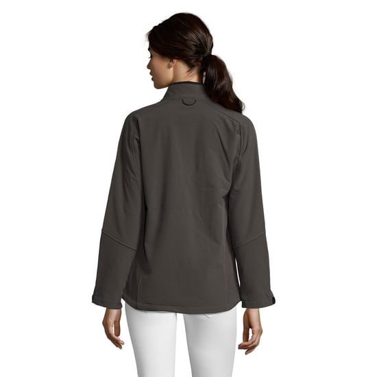 SOLS Womens/Ladies Roxy Soft Shell Jacket (Charcoal Grey Solid) - Image 2