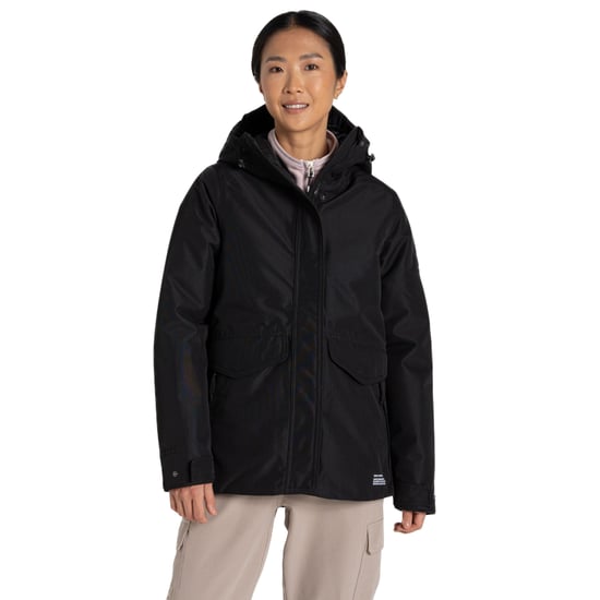 Craghoppers Womens/Ladies Sally CO2 Renu Technology Waterproof Jacket (Black) - Image 4