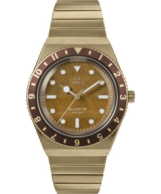 Timex Q Diver Inspiratie Dames Gouden Horloge TW2V92500 - Image 1