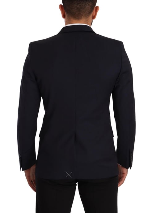 Dolce & Gabbana Herrar Mörkblå Enkelknäppt Kappa MARTINI Blazer - Image 2
