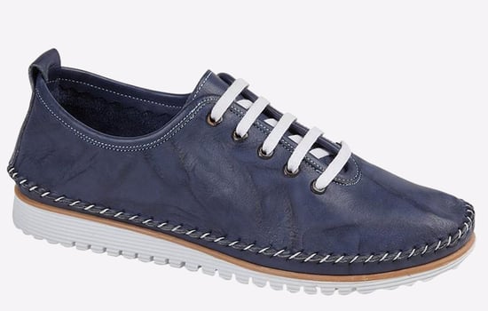 Mod Comfys Nevaeh Flexi Lace Leather Womens Shoes - Image 1