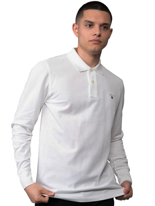 Gant | Mens Long Sleeve Polo Shirts - Image 4