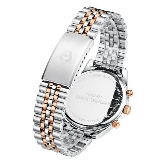 Hand Assembled Anthony James Limited Edition Chrono Sports Two Tone - 5 Year Warranty