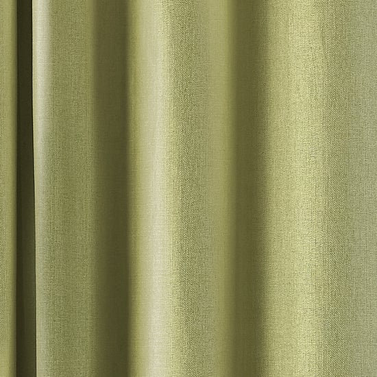 Atlantic Twill Woven Eyelet Curtains in Green - Image 3