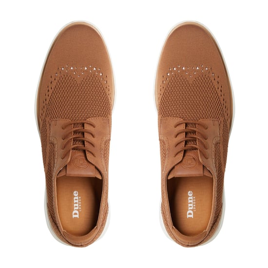 Dune Mens BARBED Wedge Sole Lace Up Brogue Shoes