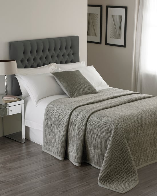Brooklands Bedspread Silver - Image 1