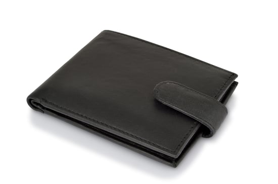 Woodland Leather Black 4.5" RFID Multi Pocket Wallet