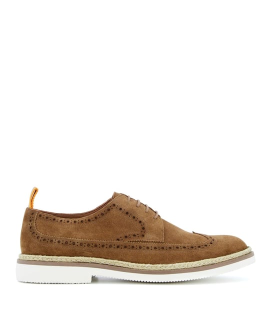 Dune Mens BRAIDER Casual Brogue Jute Laceups